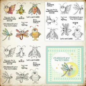 Sumflying Flying Insects Bugs Clear Stamps