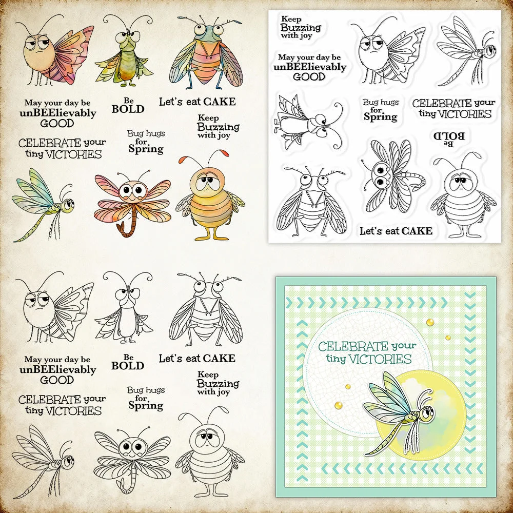 Flying Insects Clear Stamps 00 Flying Insects Clear Stamps 00