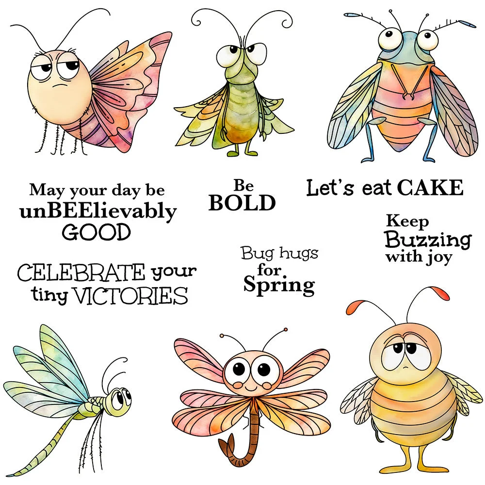 Flying Insects Clear Stamps 01 Flying Insects Clear Stamps 01