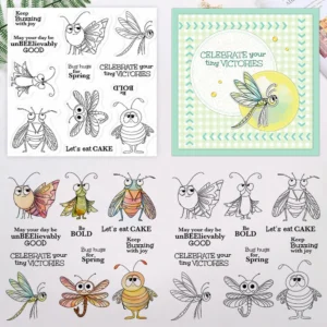 Sumflying Flying Insects Bugs Clear Stamps Flying Insects Clear Stamps 03
