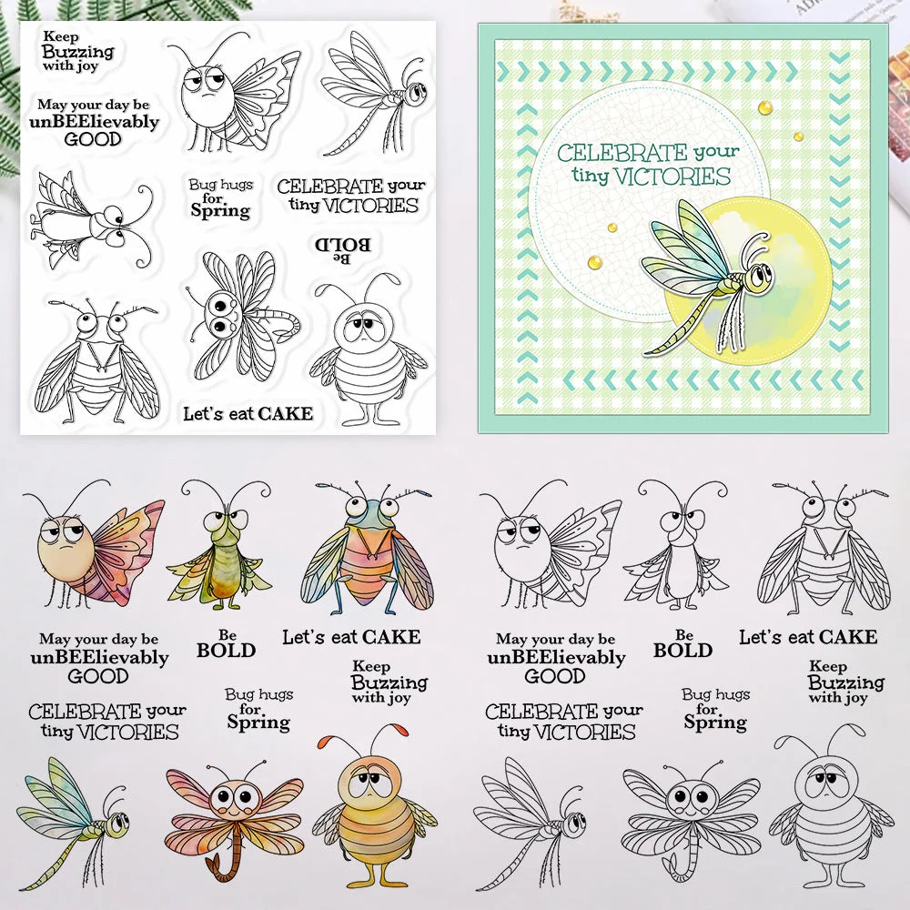 Flying Insects Clear Stamps 03 Flying Insects Clear Stamps 03