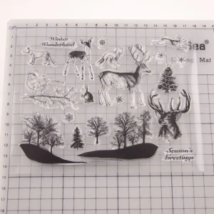 Forest Animals Stamp Set - detail view | clear stamp