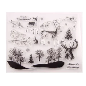 Forest Animals Stamp Set - packaging photo | clear stamp