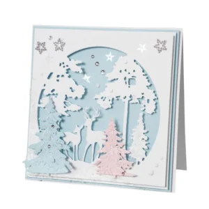 Sumflying Forest Deer Metal Die Cuts metal cutting die - usage example