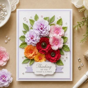 Four Flowers Card 1