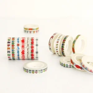 Cute Simple Patterns Skinny Washi Tape