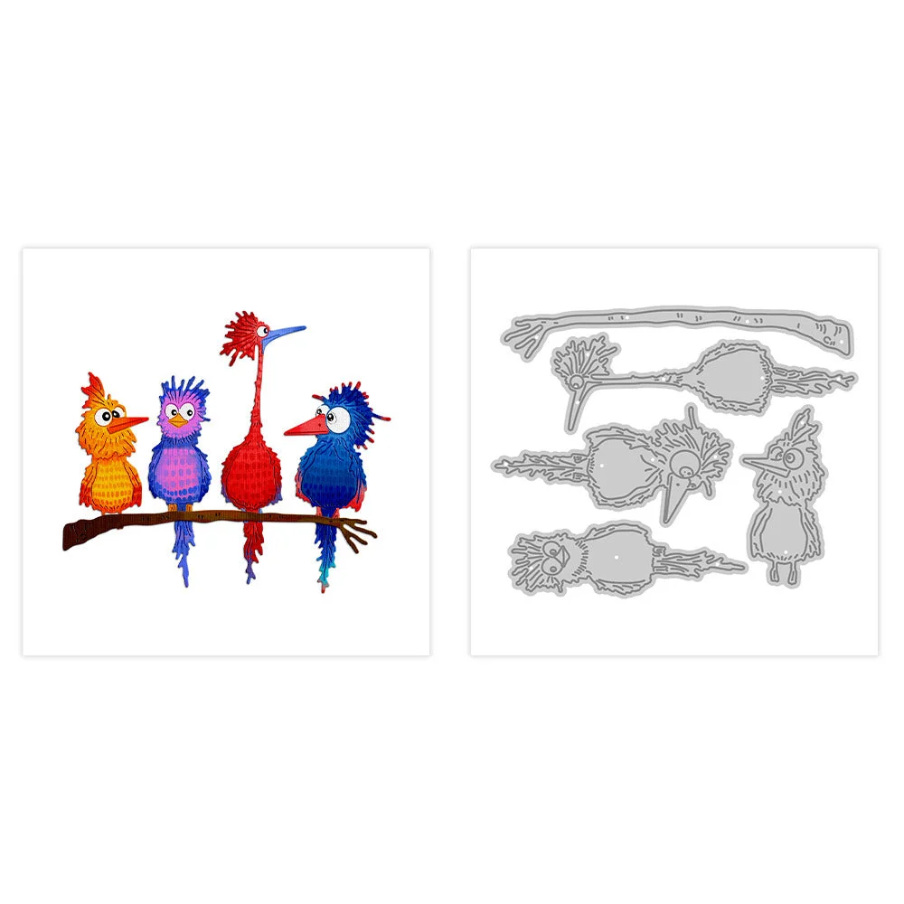 Funny Birds Metal Cutting Dies 04 Funny Birds Metal Cutting Dies 04