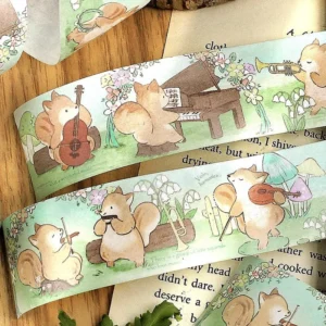 Animal Cute Cartoon Washi Tape - Rabbit, Cat, Dog, Squirrel Animal Cute Cartoon Washi Tape - Rabbit, Cat, Dog, Squirrel