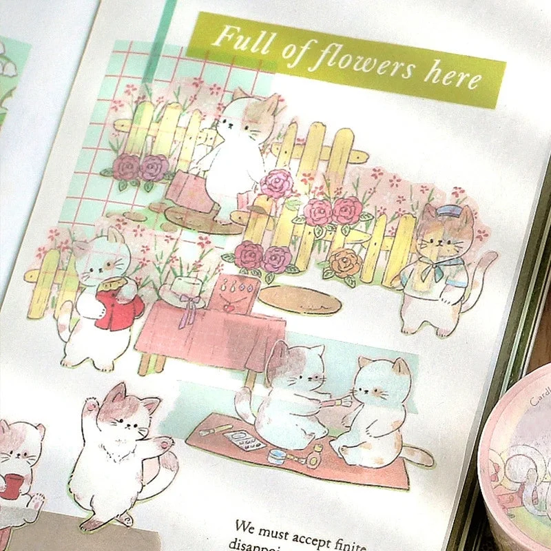 Animal Cute Cartoon Washi Tape – Rabbit, Cat, Dog, Squirrel Animal Cute Cartoon Washi Tape - Rabbit, Cat, Dog, Squirrel