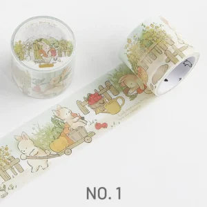 Animal Cute Cartoon Washi Tape - Rabbit, Cat, Dog, Squirrel Animal Cute Cartoon Washi Tape - Rabbit, Cat, Dog, Squirrel