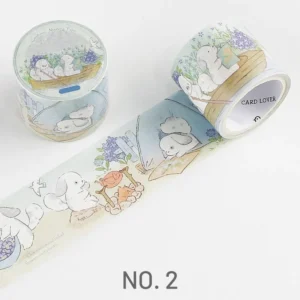 Animal Cute Cartoon Washi Tape - Rabbit, Cat, Dog, Squirrel Animal Cute Cartoon Washi Tape - Rabbit, Cat, Dog, Squirrel