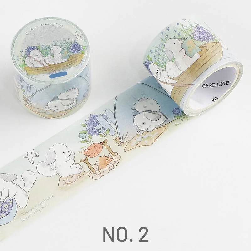 Animal Cute Cartoon Washi Tape – Rabbit, Cat, Dog, Squirrel Animal Cute Cartoon Washi Tape - Rabbit, Cat, Dog, Squirrel