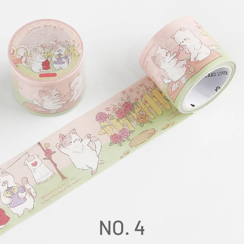 Animal Cute Cartoon Washi Tape – Rabbit, Cat, Dog, Squirrel Animal Cute Cartoon Washi Tape - Rabbit, Cat, Dog, Squirrel