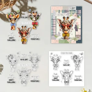 Gentleman Giraffe Clear Stamps 01