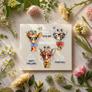 Gentleman Giraffe Clear Stamps 04
