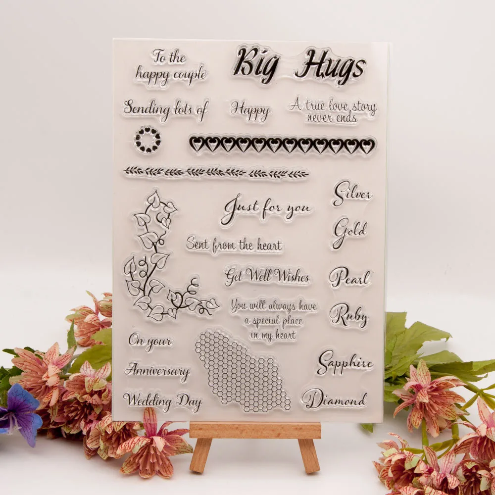 get-well-wishes-stamp-set-2 Get Well Wishes Stamp Set - detail view | clear stamp