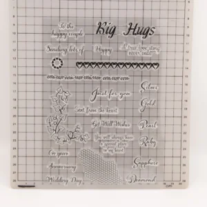 Get Well Wishes Stamp Set Get Well Wishes Stamp Set - size chart | clear stamp