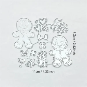 Sumflying Gingerbread Man Metal Cutting Dies Gingerbread Man Metal Cutting Dies 04