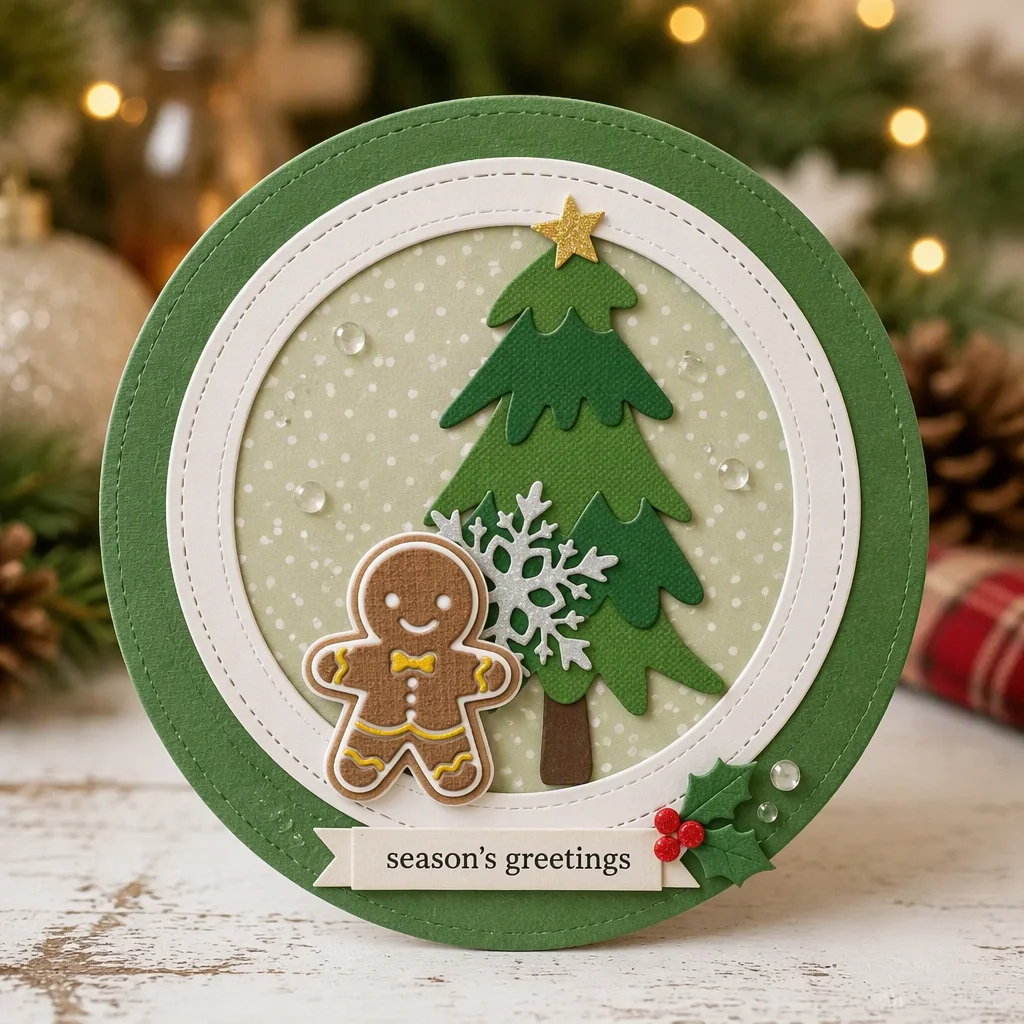 Sumflying Christmas Tree Gingerbread Metal Cutting Dies