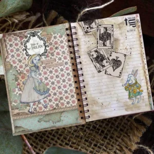Girl Wanderland with Animals Stamp Set - detail view | clear stamp