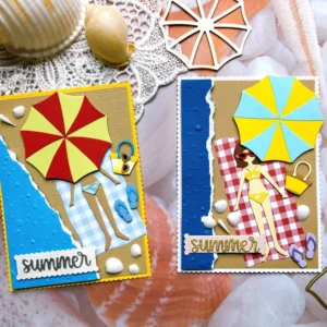 Girls Beach Vacation Metal Cutting Dies 00