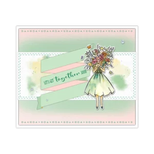 Sumflying Girls Work Travel Flowers Clear Stamps Girls Daily Life Clear Stamps 05