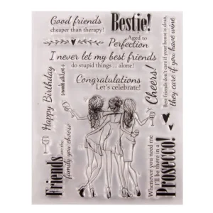 Good Friends Stamp Set - packaging photo | clear stamp