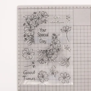 Good Times Stamp Set - detail view | clear stamp