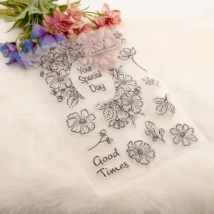 Good Times Stamp Set - size chart | clear stamp