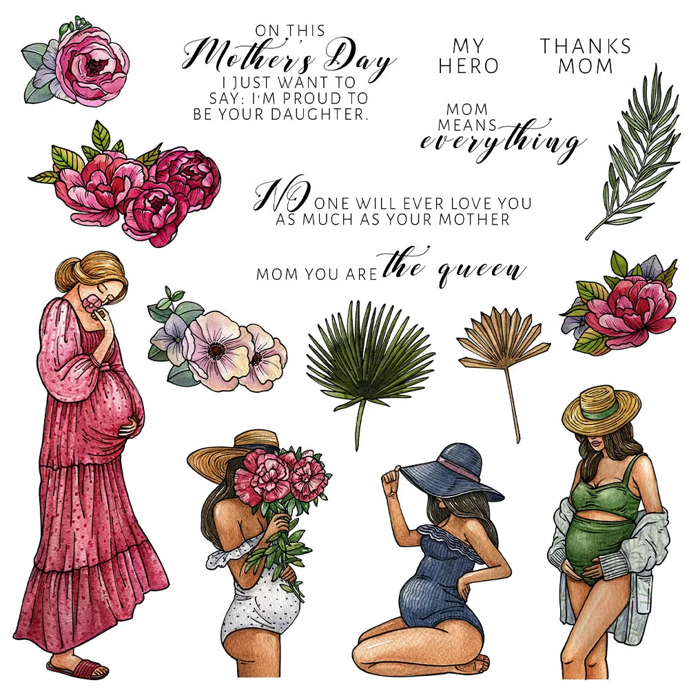 Great Mother Pregnaunt Women Clear Stamps 00 Great Mother Pregnaunt Women Clear Stamps 00