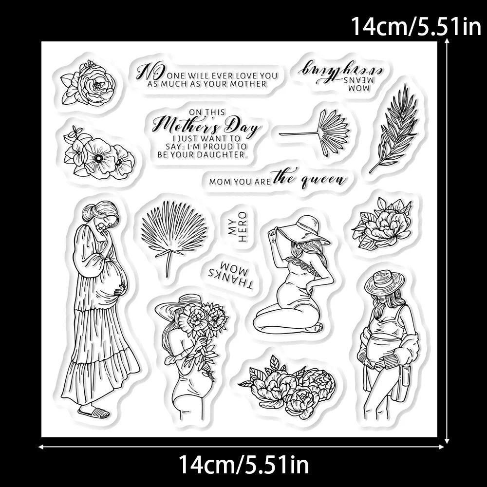 Great Mother Pregnaunt Women Clear Stamps 02 Great Mother Pregnaunt Women Clear Stamps 02