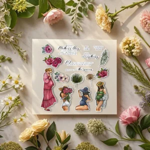 Sumflying Great Mother Pregnant Women Baby Clear Stamps Great Mother Pregnaunt Women Clear Stamps 04