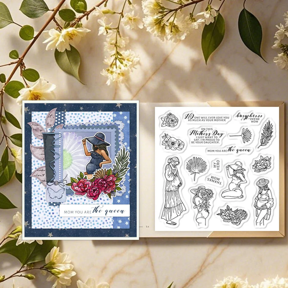 Great Mother Pregnaunt Women Clear Stamps 05 Great Mother Pregnaunt Women Clear Stamps 05