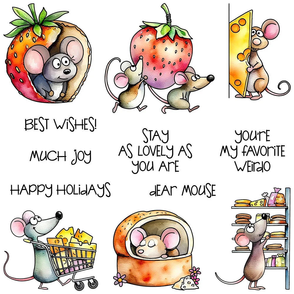 Greedy Mouse Clear Stamps 01 Greedy Mouse Clear Stamps 01