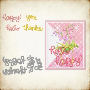 Greeting Words Metal Cutting Dies 1 00