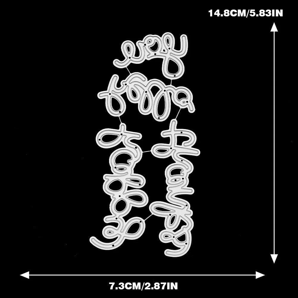 Greeting Words Metal Cutting Dies 1 02 Greeting Words Metal Cutting Dies 1 02