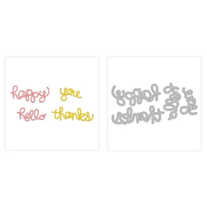Sumflying Greeting Words Metal Cutting Dies Greeting Words Metal Cutting Dies 1 04