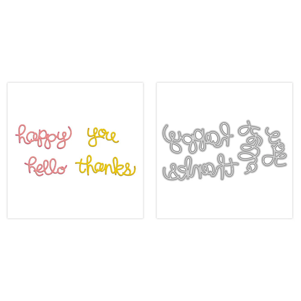 Greeting Words Metal Cutting Dies 1 04 Greeting Words Metal Cutting Dies 1 04