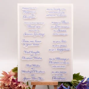 Greetings Letter Stamp Set - main product photo | clear stamp