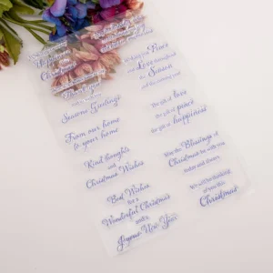 Greetings Letter Stamp Set Greetings Letter Stamp Set - size chart | clear stamp