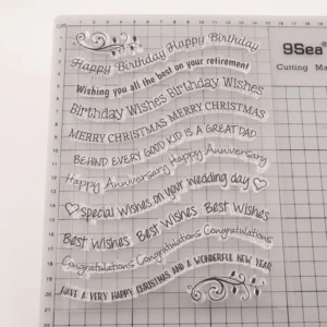 Greetings Letters Stamp Set Greetings Letters Stamp Set - detail view | clear stamp