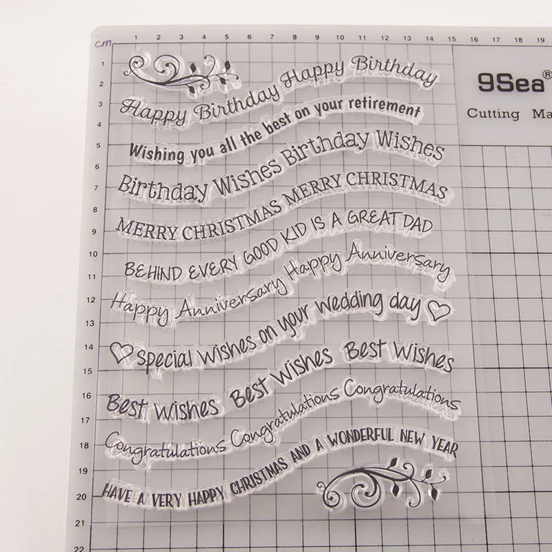 greetings-letters-stamp-set-2 Greetings Letters Stamp Set - detail view | clear stamp