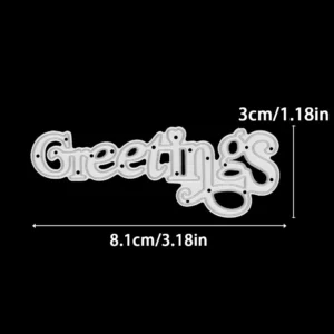 Greetings Words Metal Cutting Dies 01