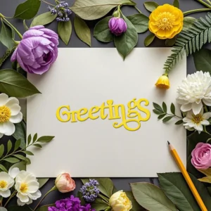 Sumflying "Greetings" Words Metal Cutting Dies Greetings Words Metal Cutting Dies 02