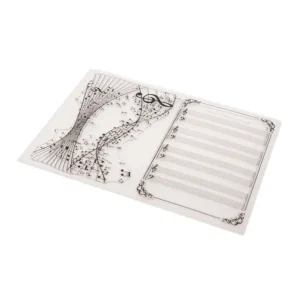 Guitar Tab Notebook Manuscript Stamp Set - packaging photo | clear stamp