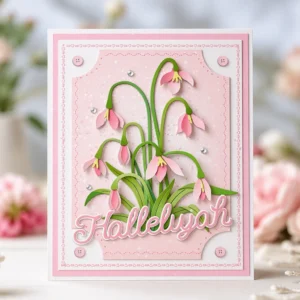 Hallelujah Snowdrop Card Realistic 02