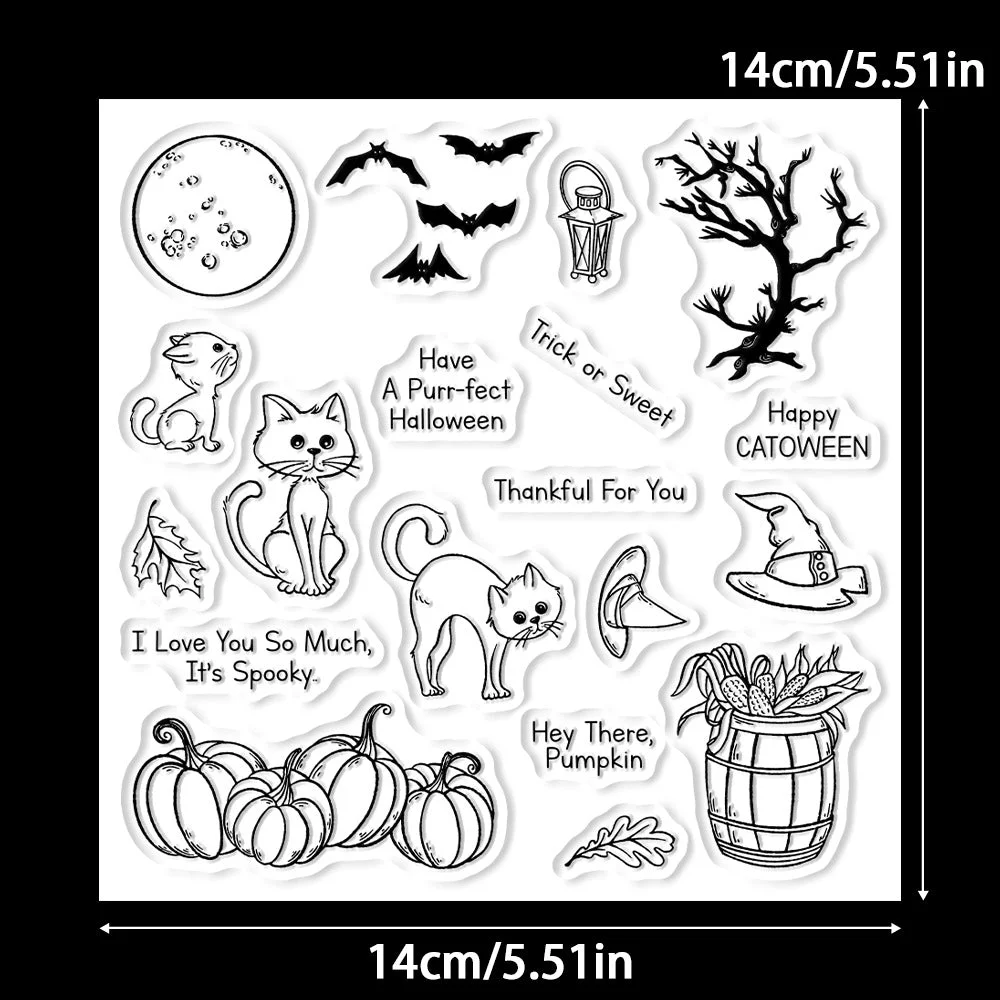 Halloween Cat Clear Stamps 02 Halloween Cat Clear Stamps 02