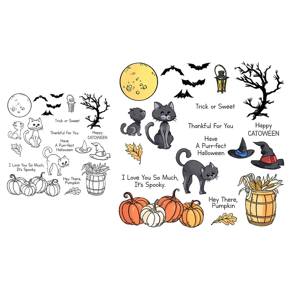 Halloween Cat Clear Stamps 03 Halloween Cat Clear Stamps 03