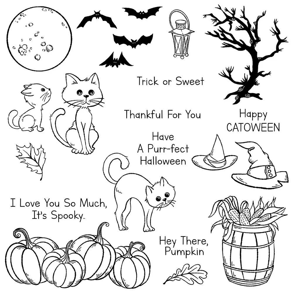Halloween Cat Clear Stamps 04 Halloween Cat Clear Stamps 04