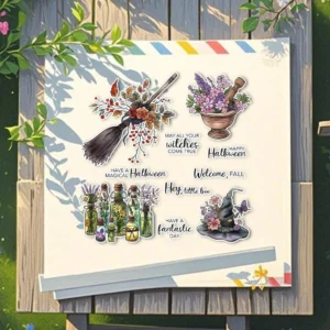Sumflying Halloween Elements Bat Ghost Clear Stamps Halloween Elements Clear Stamps 06